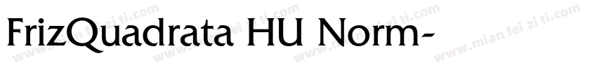 FrizQuadrata HU Norm字体转换